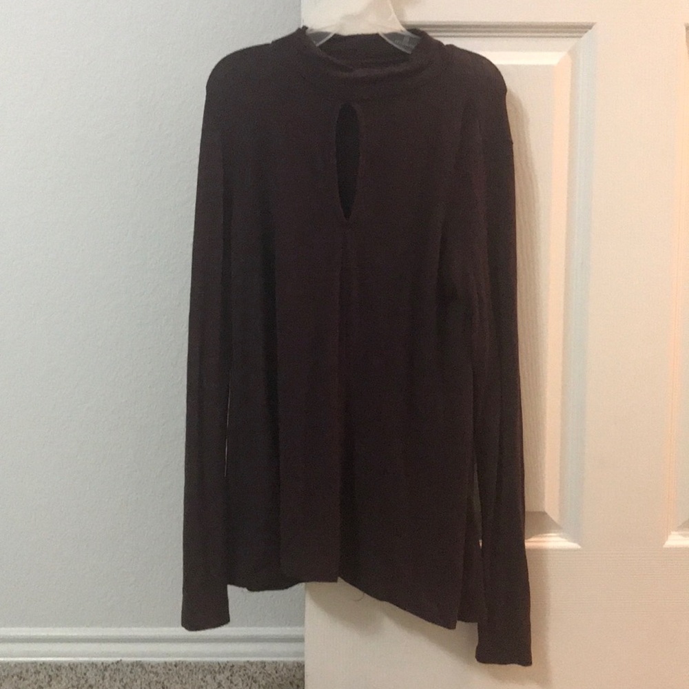 thin striped turtle neck